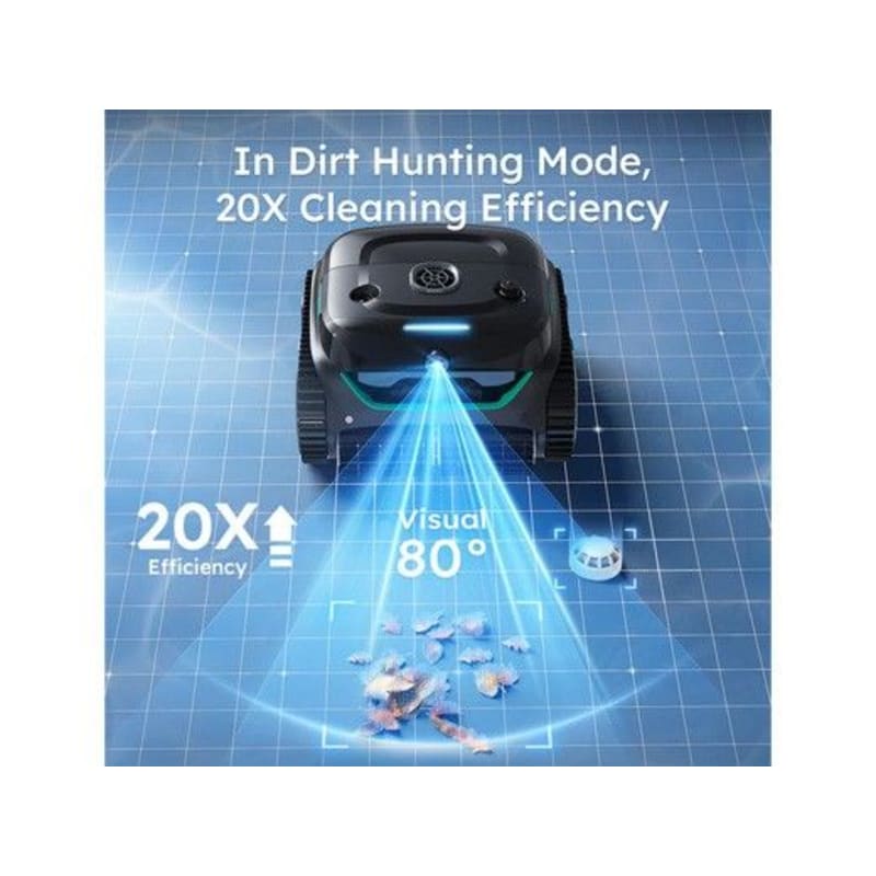 C2 Pro Vision Cordless Robotic Above Ground & Inground Pool Cleaner 2.5-Hour Runtime Brushless Triple Motors