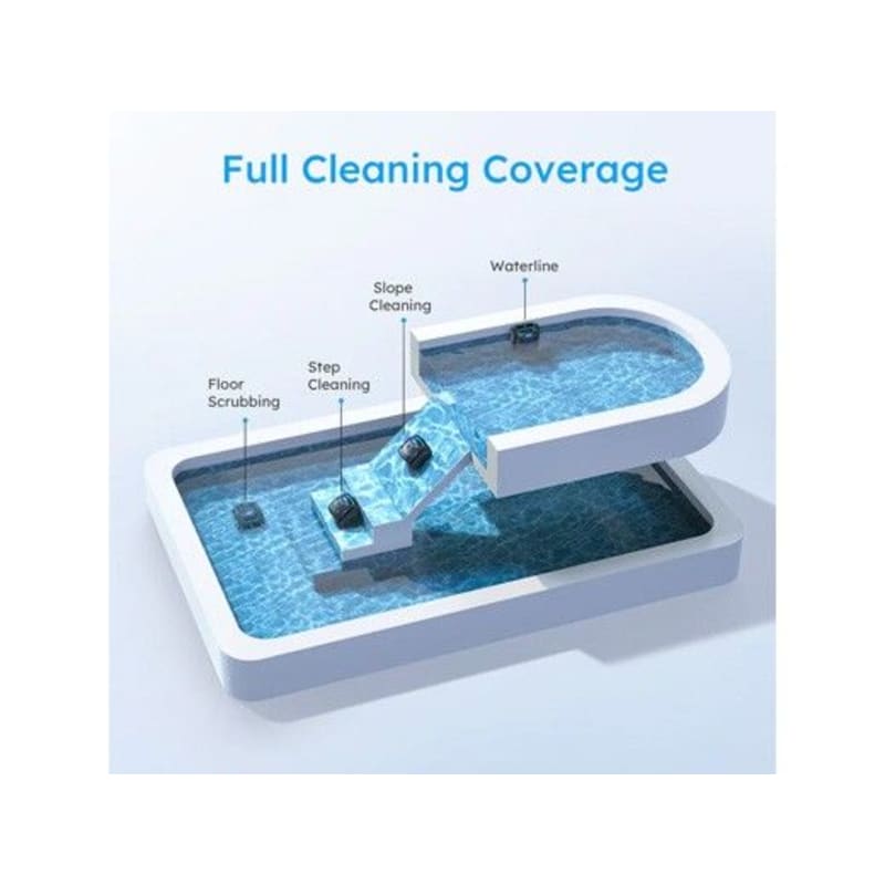 C2 Pro Vision Cordless Robotic Above Ground & Inground Pool Cleaner 2.5-Hour Runtime Brushless Triple Motors