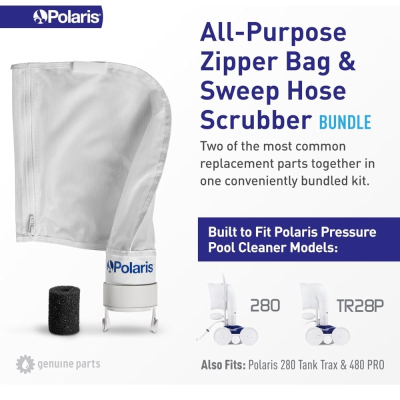 All Purpose Zipper Bag K13 with Tail Scrubber for 280 Pool Cleaner