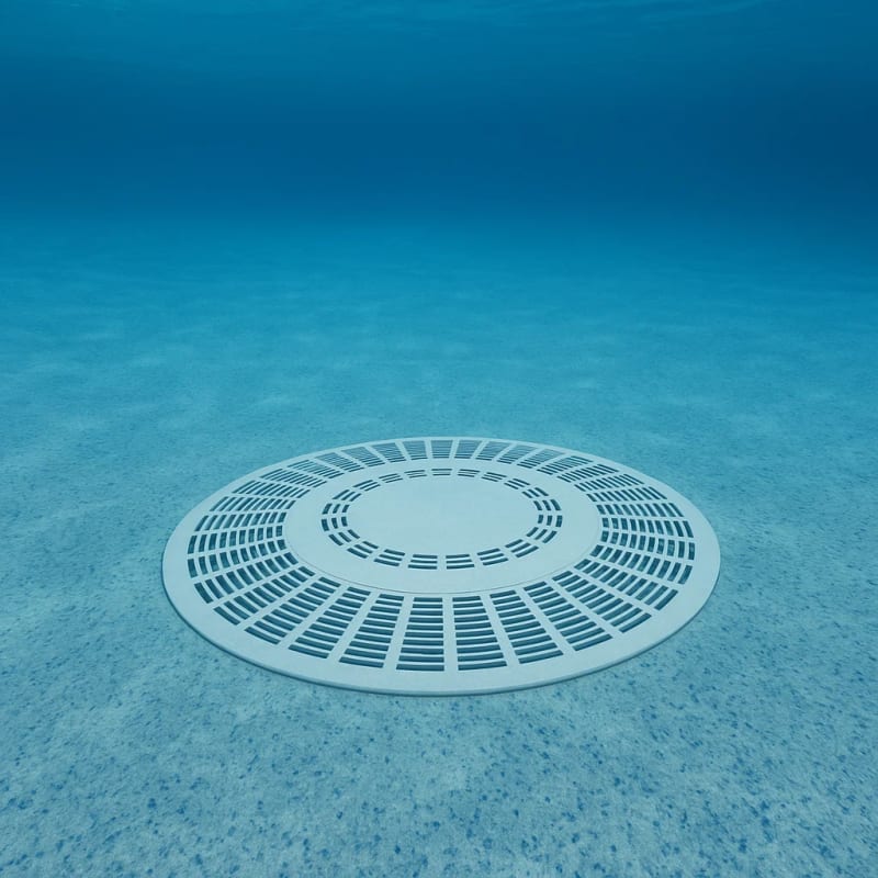 Unibridge Swimming Pool Main Drain Cover, White