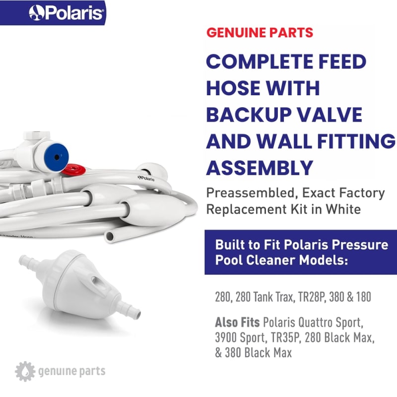 Genuine OEM Complete 31-Foot Feed Hose with Backup Valve and In-Line Filter