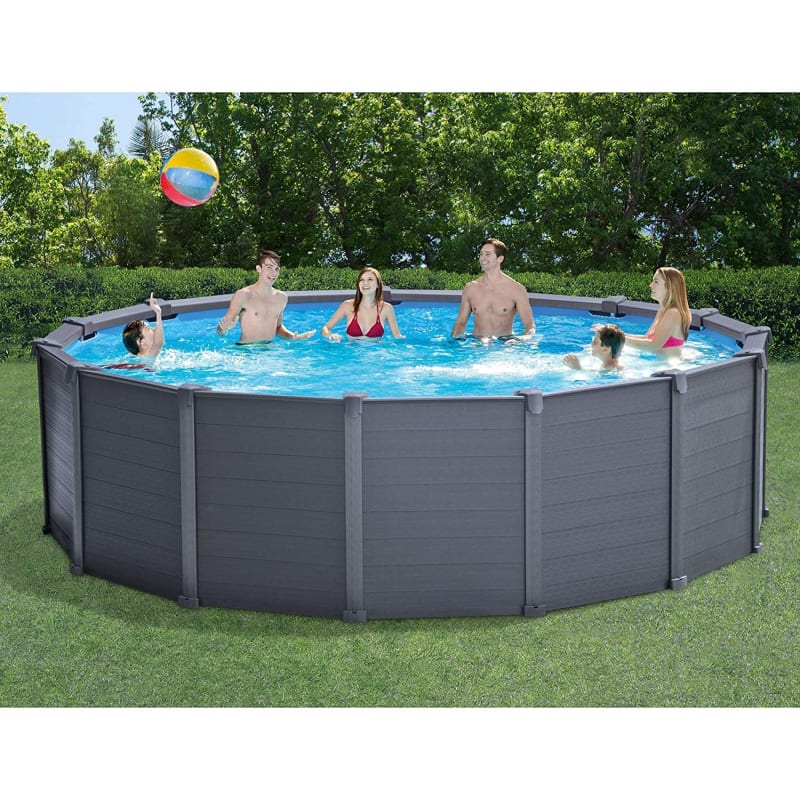 15' 8" x 49" Above Ground Swimming Pool Set with Sand Filter Pump & Ladder