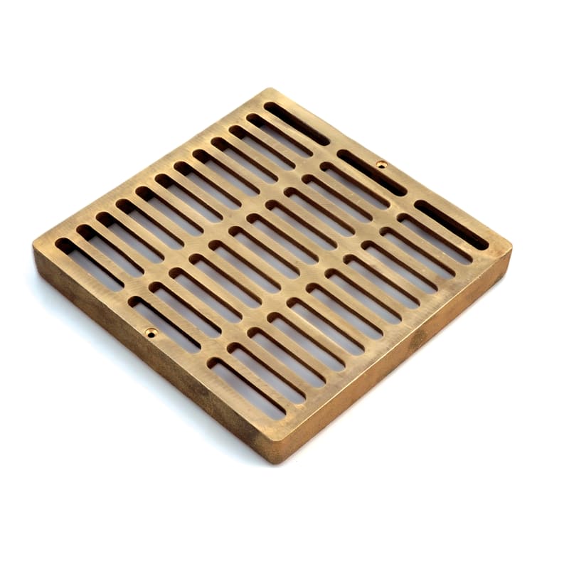 930B, 9" Square Brass Grate