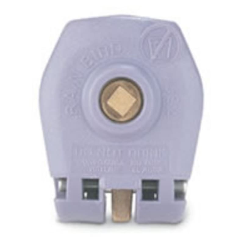 5NP 1" Non-Potable Quick Coupling Brass Valve with Purple Locking Cover