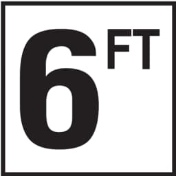 6 with FT 6x6 Overlay, 4" Numbers, Smooth (Waterline), Depth Marker