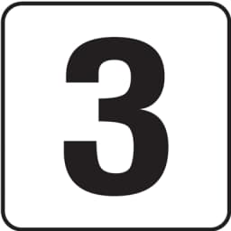 3 6x6 Stick-On, 4" Numbers, Vinyl