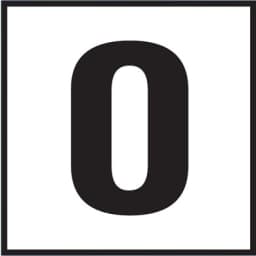 0 6x6 Tile, 4" Numbers, Non-Skid (Deck), Depth Marker