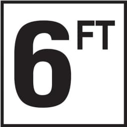 6 with FT 6x6 Tile, 4" Numbers, Non-Skid (Deck), Depth Marker
