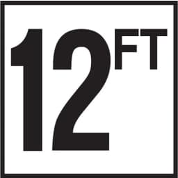 12 with FT 6x6 Tile, 4" Numbers, Non-Skid (Deck), Depth Marker