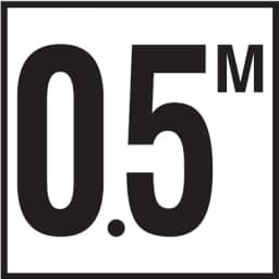 0.5 with M 6x6 Tile, 4" Numbers, Non-Skid (Deck), Depth Marker