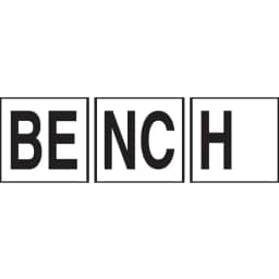 BENCH 8x8 Tile, 6" Letters, Non-Skid (Deck)
