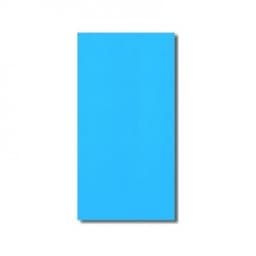 11'x25' Oval Solid Blue Standard Gauge Overlap Liner 48" / 52"