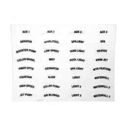 Spa Side Remote Decal Set