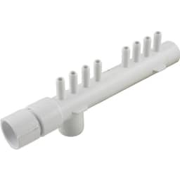 Manifold 1" Tee Style (8) 3/8" Smooth Barb