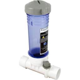 Inline Chlorinator 12 Tablet Feeder, Clear