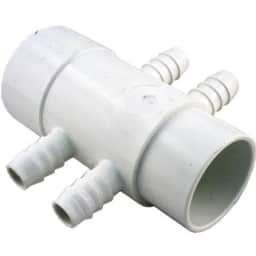 Large Manifold, 2" SLIP x 2" SPG, (4) 3/4" Barb