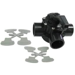 3 Port Diverter Valve, 1-1/2" SLIP x 2" SPG CPVC