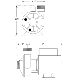 1/15HP Iron Might Single Speed Spa Pump, 230V