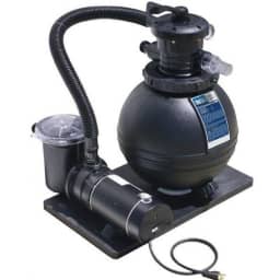 16" Sand Filter System w/ 3/4HP Pump and Leaf Trap, 6' Cord