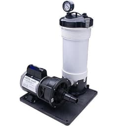 25 SQFT Above Ground Cartridge Filter System, 1/8HP Pump without Trap, 30GPM w/ Skimmer, 6' Cord, 115V