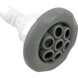 Jet, Poly Storm Internal, Massage, 5-Point Scallop, Gray