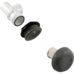 1" On/Off Valve, Single Port, Gray