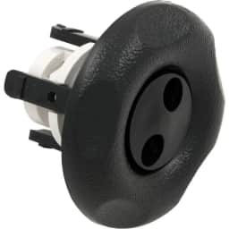 Adjustable Mini Jet Internal, Scalloped, Pulsator, Black