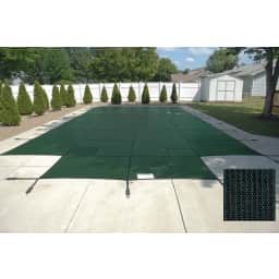 25'x45' King99 Mesh Rectangle Safety Cover, Green, 20 Yr. Warranty