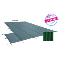 25'x45' King99 Mesh, Left Step Safety Cover, Green, 20 Yr. Warranty