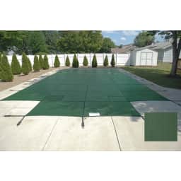 16'x32' Emperor Solid, Rectangle Safety Cover, Green, 20 Yr. Warranty