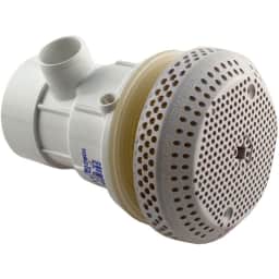 Suction Assembly 3-3/4" Cover, 2" Spigot x 1/2" Slip, White (VGB compliant)