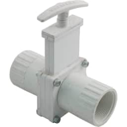Valterra Gate Valve, 3 pc, 1-1/2"fpt x 1-1/2"fpt, 45psi