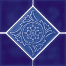 Ambon 6" x 6" Cobalt Blue Akron