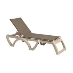 Calypso Adjustable Sling Chaise, Taupe Sling on Sandstone Frame , MPQ 2