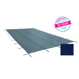 14' x 28' King99 Mesh Rectangle Safety Cover, Blue, 20 Yr. Warranty