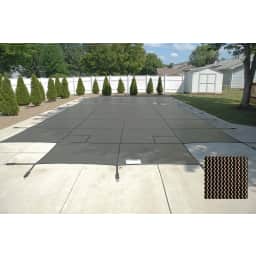 20' x 44' King99 Mesh, Left Step Safety Cover, Tan, 20 Yr. Warranty