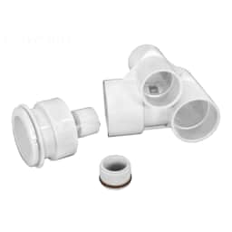 Jet Body, Poly Storm Gunite, 1-1/2"x2" Tee, White