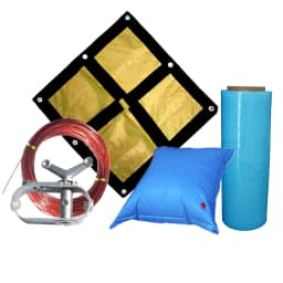 24' Round Winter Cover Kit with Pillow and Cover Seal, 20 Year Warranty
