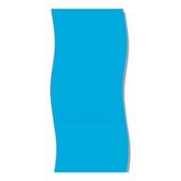 18'x33' Oval All Blue Overlap Liner, 48-52" Depth (SG)