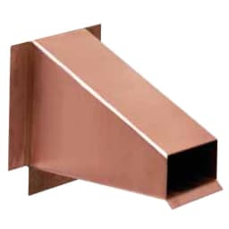 18" Slant Copper Scupper