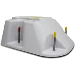 Salt Pool Fiberglass Jump Base with Jig - Radiant White