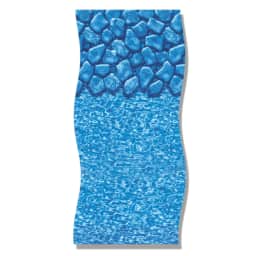 15'x24' Oval Solid Boulder Swirl 20 Gauge Overlap Liner, 48" / 52"