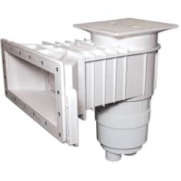 Complete Renegade Vinyl Skimmer, Wide Mouth, 9” Throat - White