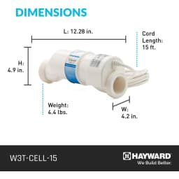 TurboCell T-15 Salt Cell for Inground Pools up to 40,000 Gallons – Genuine Hayward Chlorinator Replacement for AquaRite Systems