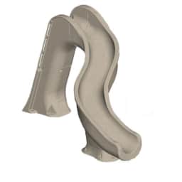 Riptide Pool Slide - Sand with light package, Right turn GPPSRT-SAND-R-LED