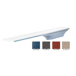 Flyte-Deck II Stand with TrueTread Board White Stand & 6’ Board with Gray TrueTread