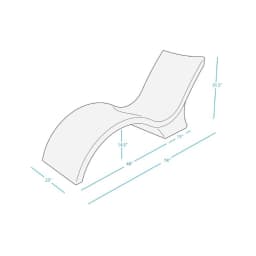 Granite Gray Signature Chaise Deep For 10-15" Water Depth