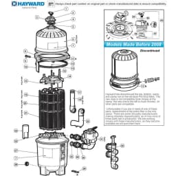 DE7220 Pro-Grid Pool Filter Element Cluster
