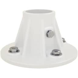 Slide Flange with Mounting Hardware for 1.9-Inch OD Tubing Rails; Cycolac Plastic, White
