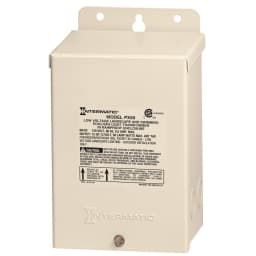 50 Watt Pool & Spa Safety Transformer, Input 120V, Output 12,13,14 Volt, Beige Steel Enclosure